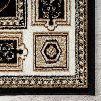 Estate 511 Black Traditional, Classic Rug