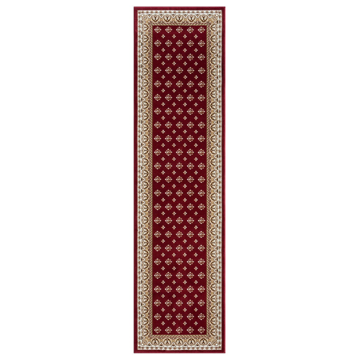 Royal 525 Red Traditional, Classic Hallway Runner