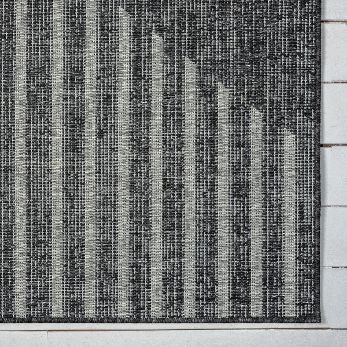 Alfresco 425 Ebony Indoor Outdoor Indoor/Outdoor, Flatweave Rug