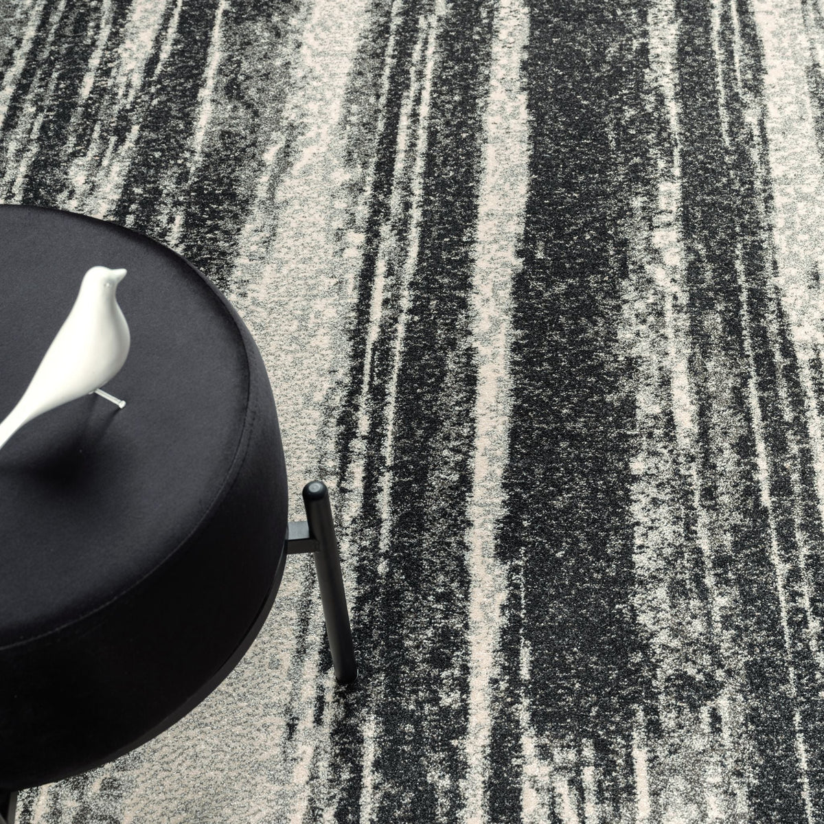 Astor 481 Charcoal Abstract Rug
