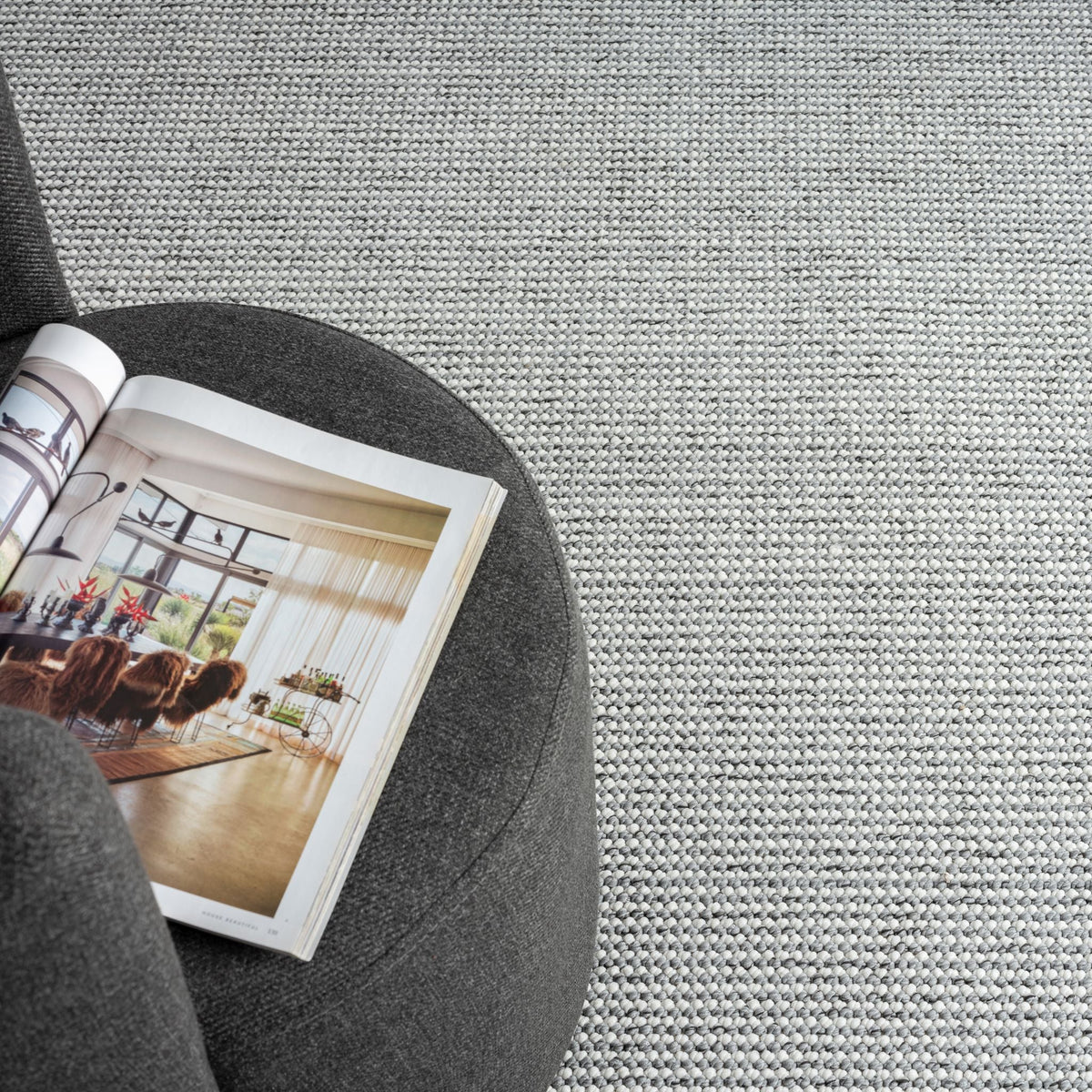 Solace 196 Steel Flatweave Rug