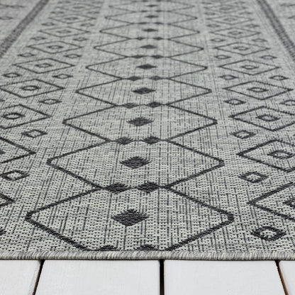 Alfresco 423 Lava Indoor Outdoor Indoor/Outdoor, Flatweave Hallway Runner