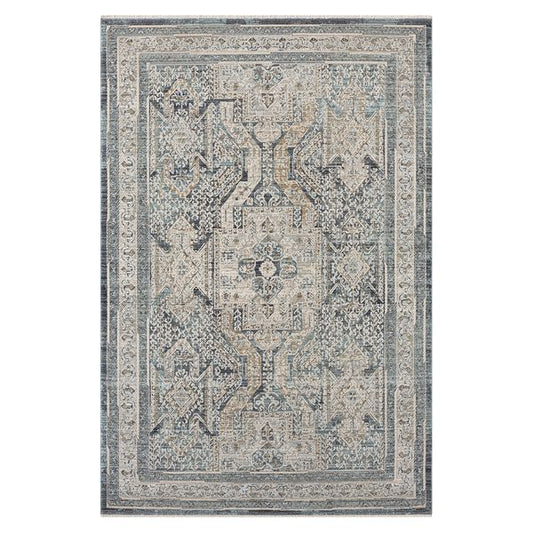 Aubrey 6752 Charcoal Abstract, Traditional Rug