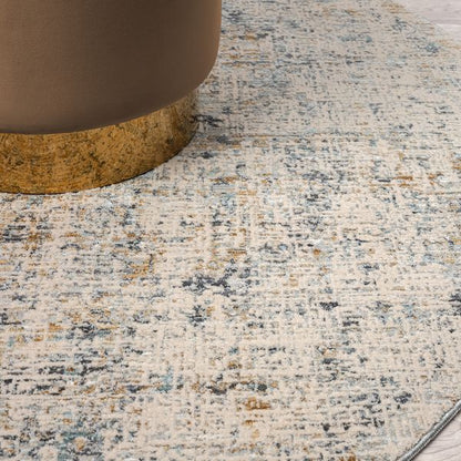 Aubrey 6738 Sand Abstract, Traditional Round Rug