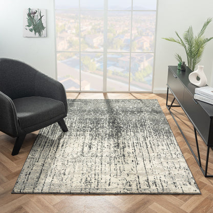 Astor 482 Ebony Abstract Rug