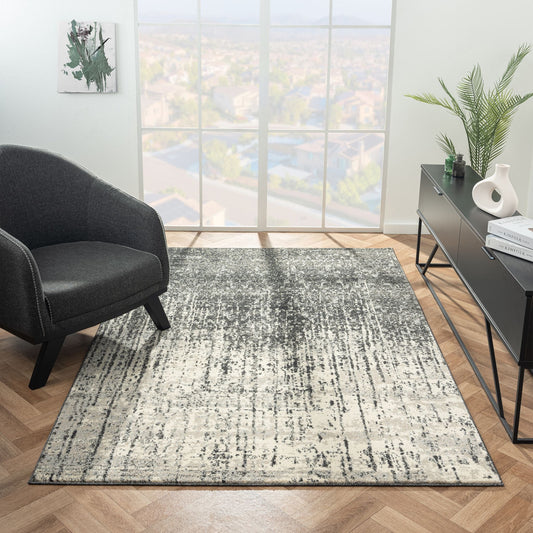 Astor 482 Ebony Abstract Rug