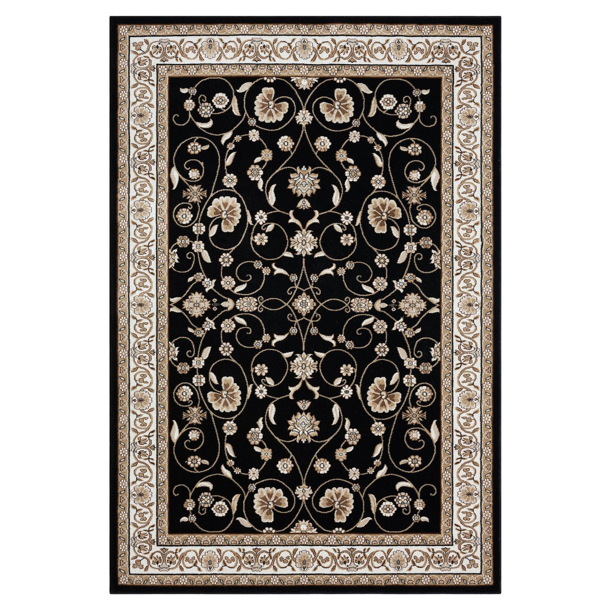 Estate 512 Black Traditional, Classic Rug