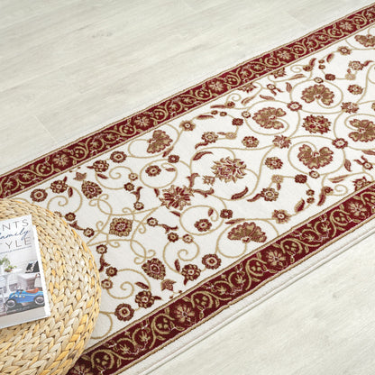 Estate 512 Cream Traditional, Classic Hallway Runner
