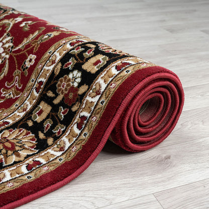 Royal 524 Red Traditional, Classic Hallway Runner