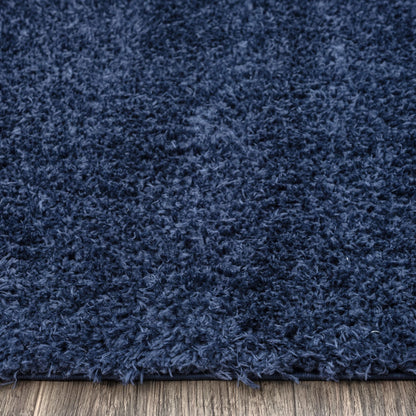Fleecy 396 Navy Shaggy Rug