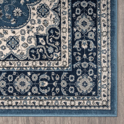 Sahara 895 Navy Traditional Hallway Runner