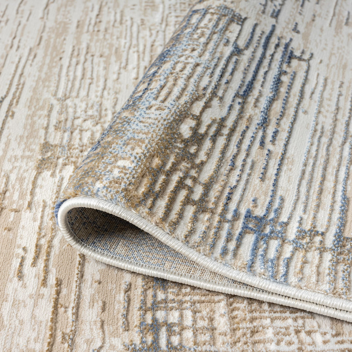 Fable 474 Stone Abstract, Modern Hallway Runner