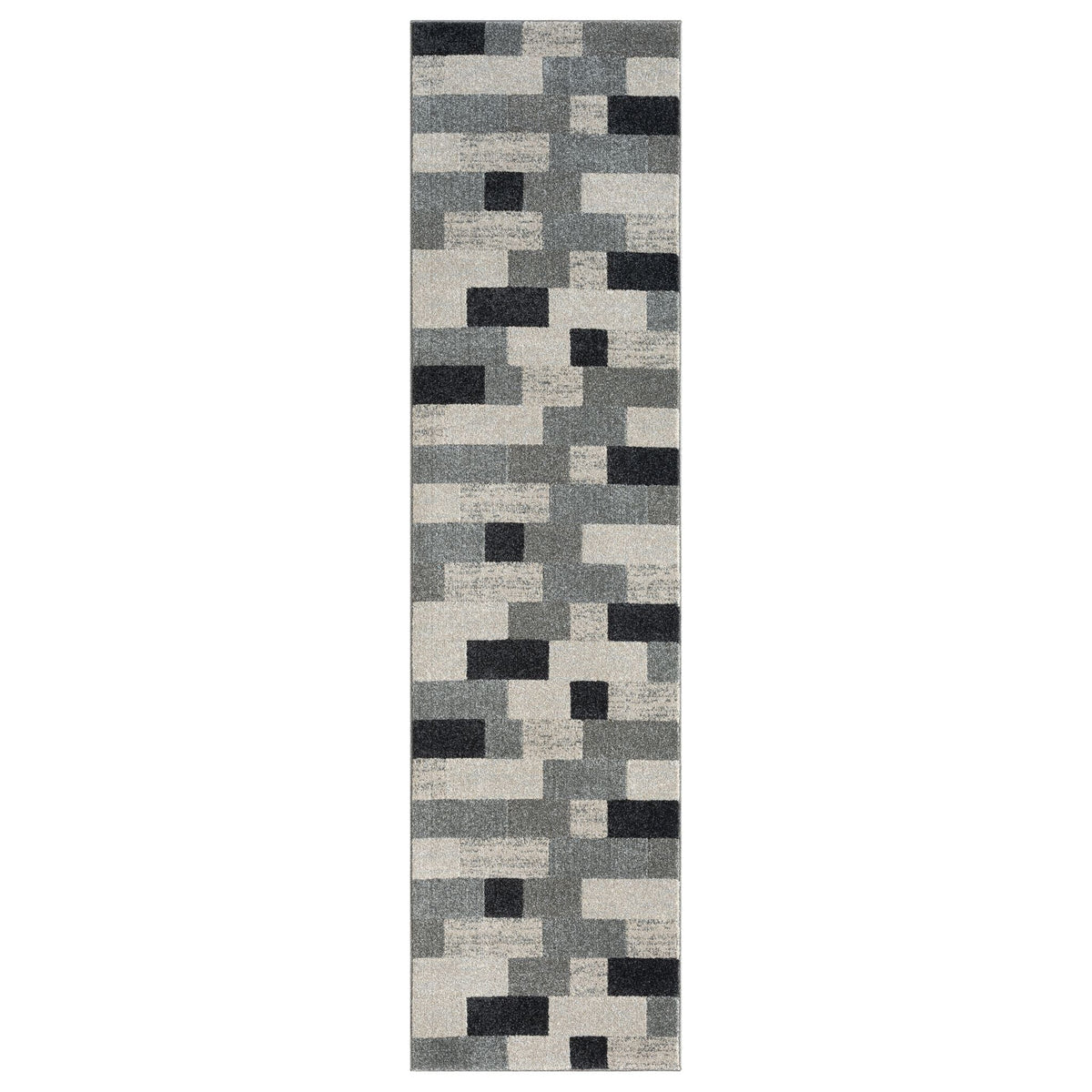 Astor 484 Slate Abstract Hallway Runner