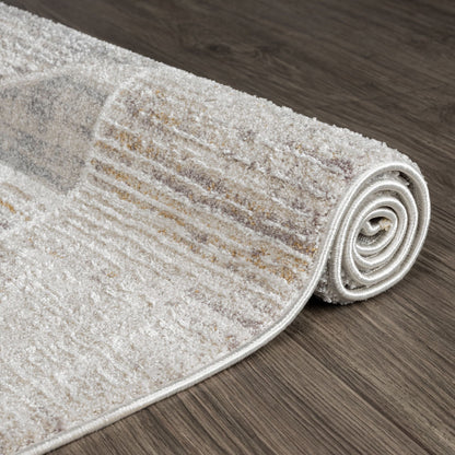 Easton 468 Slate Abstract, Transitional Hallway Runner