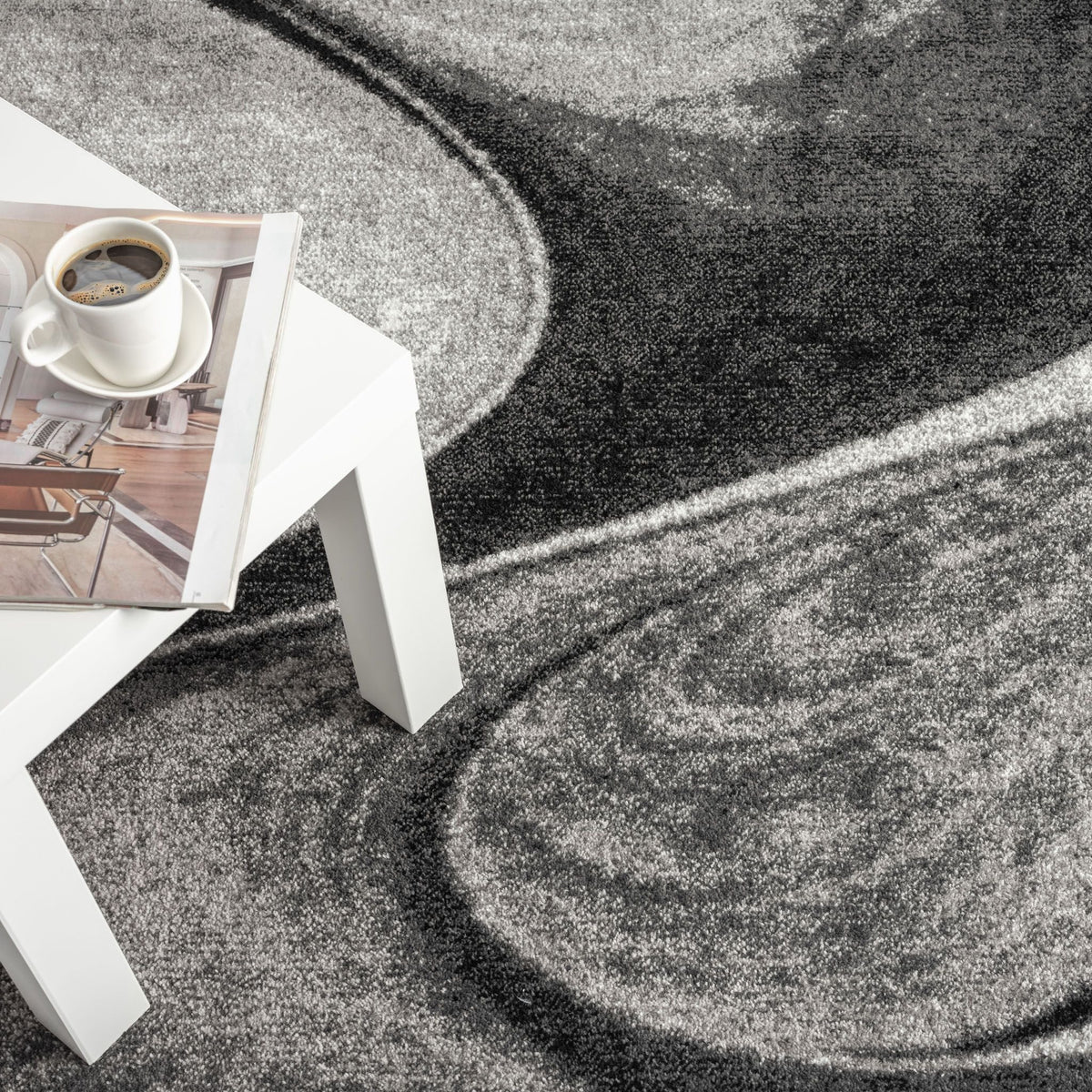 Adore 2316 Grey Abstract Rug