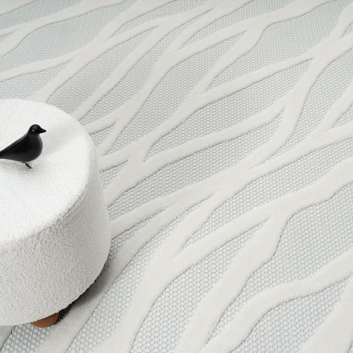 Calm 415 Ivory Geometric Rug