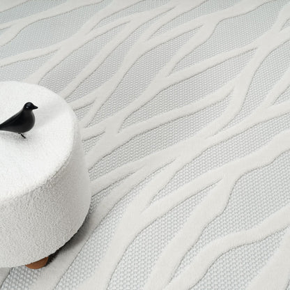 Calm 415 Ivory Geometric Rug