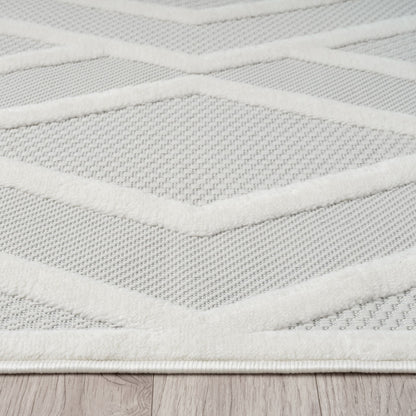 Calm 418 Frost Geometric Rug