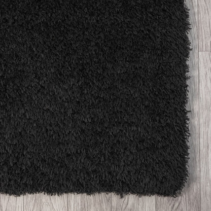 Fleecy 397 Ebony Shaggy Hallway Runner