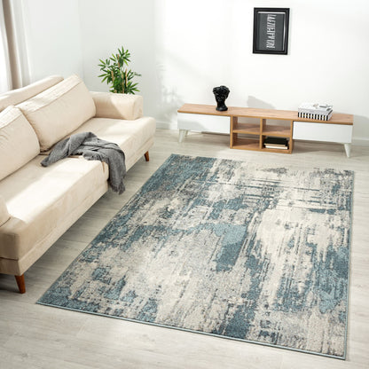 Canyon 516 Blue Abstract Rug