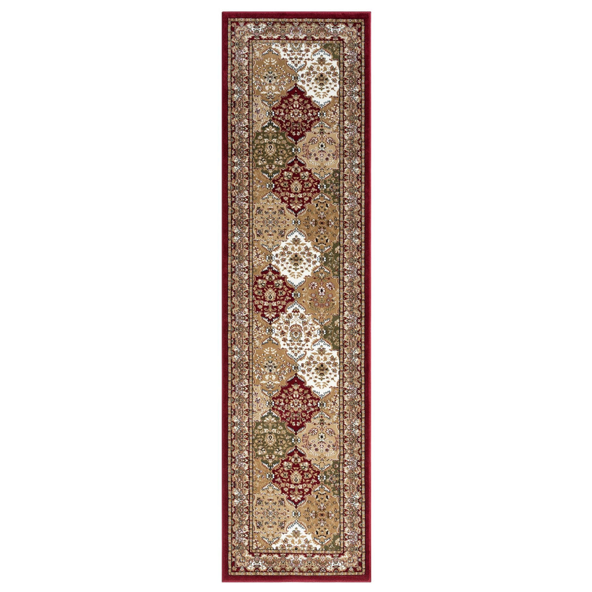 Royal 528 Red Traditional, Classic Hallway Runner
