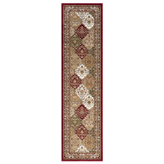 Royal 528 Red Traditional, Classic Hallway Runner
