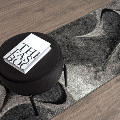 Adore 2316 Grey Abstract Hallway Runner