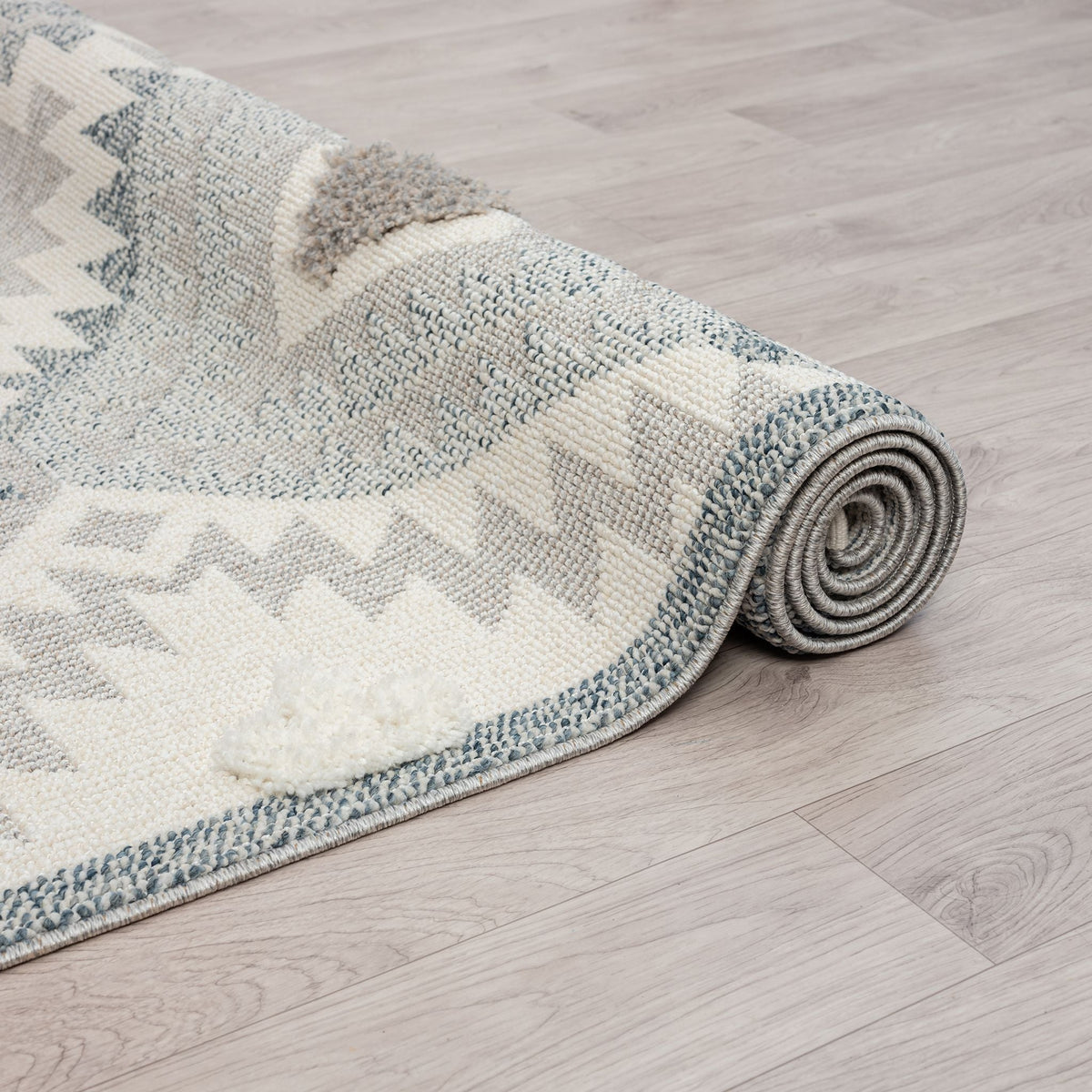 Cottage 543 Pebble Geometric Hallway Runner