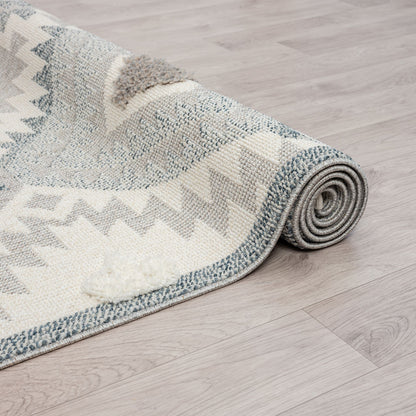 Cottage 543 Pebble Geometric Hallway Runner