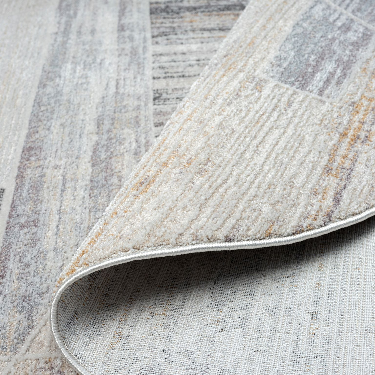 Easton 468 Slate Abstract, Transitional Round Rug