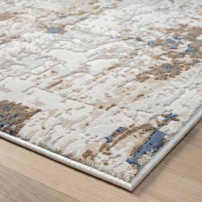 Fable 475 Arctic Abstract, Modern Hallway Runner