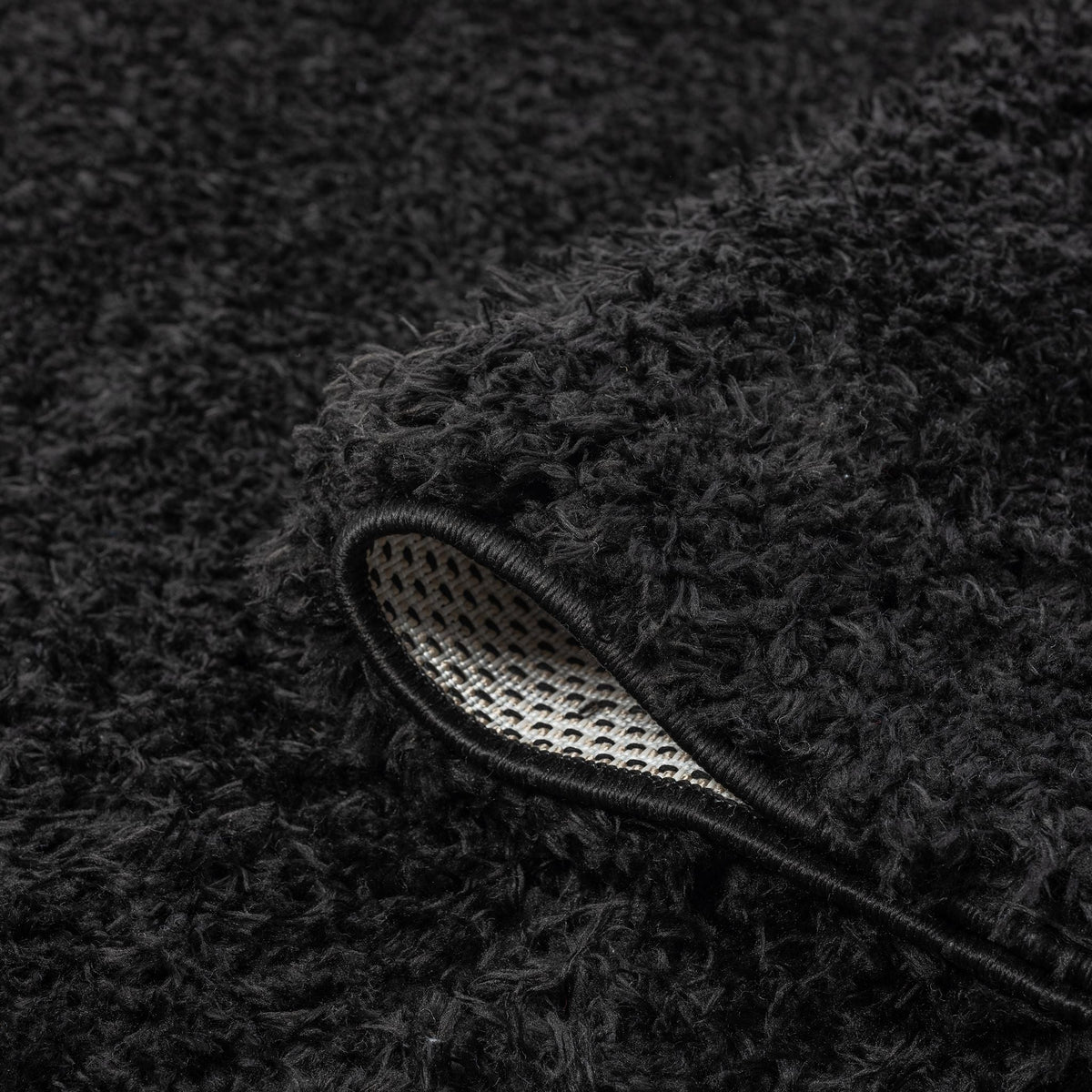 Fleecy 397 Ebony Shaggy Hallway Runner