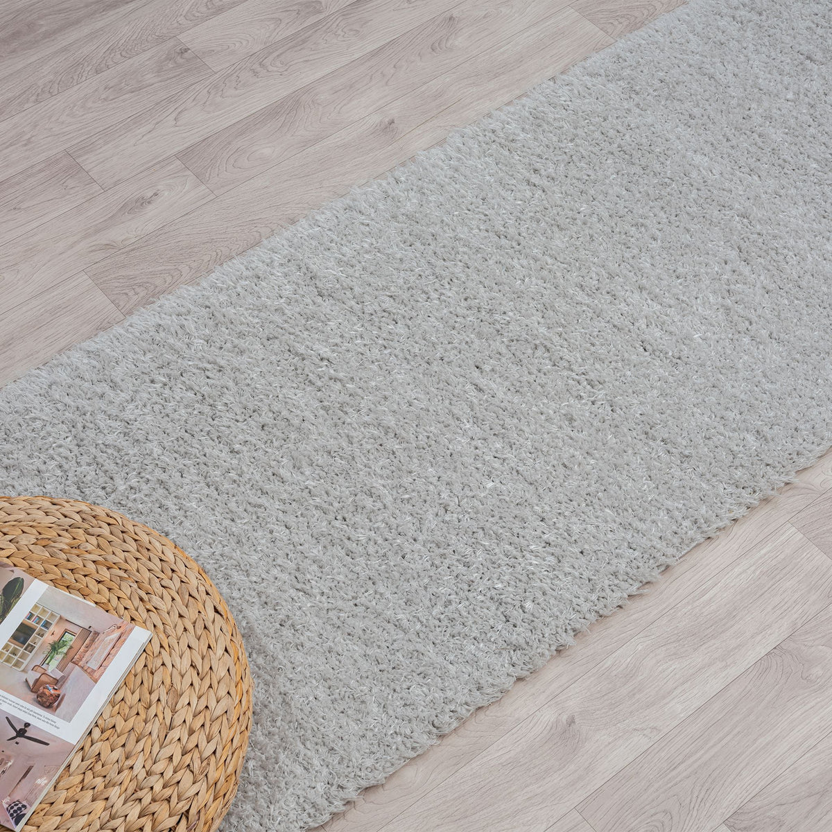Fleecy 398 Cloud Shaggy Hallway Runner