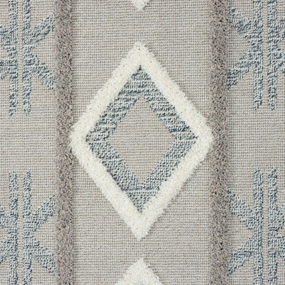 Cottage 546 Slate Geometric Hallway Runner