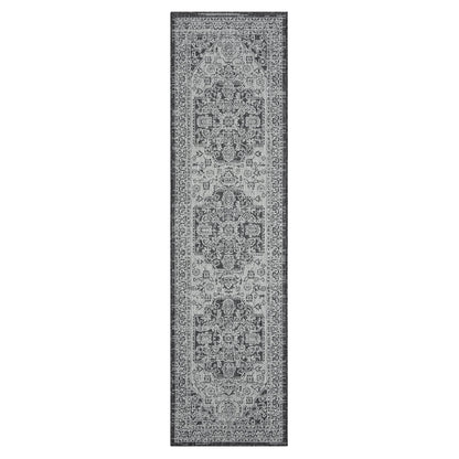 Alfresco 424 Slate Indoor Outdoor Indoor/Outdoor, Flatweave Hallway Runner