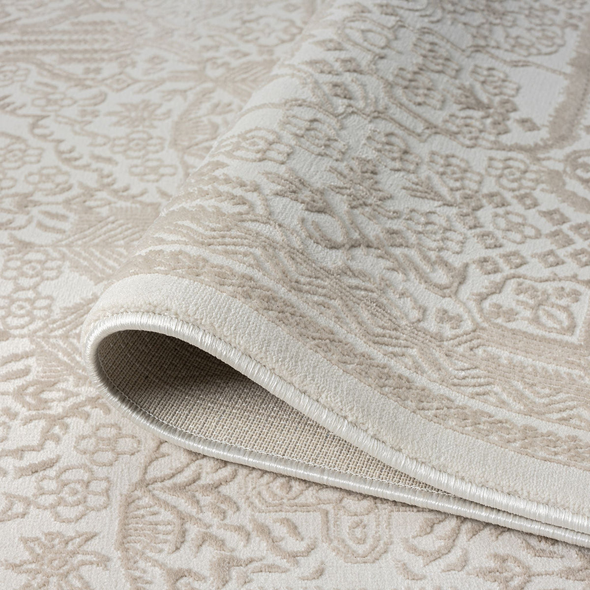 Fable 472 Sand Abstract, Modern Hallway Runner
