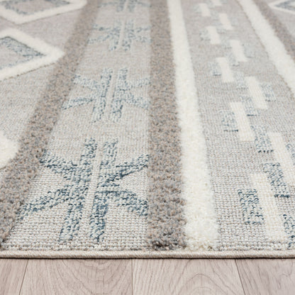 Cottage 546 Slate Geometric Rug