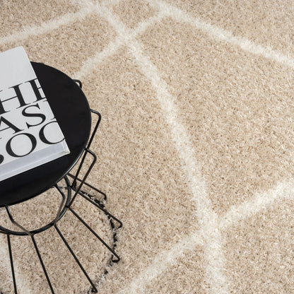 Plushy 382 Fawn Shaggy Rug