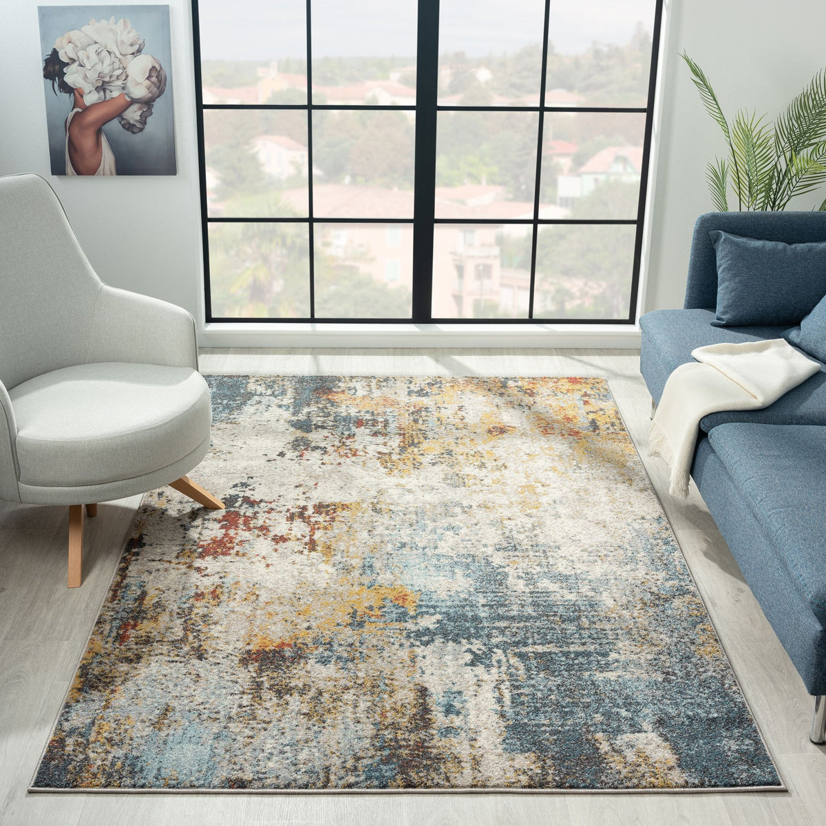 Canyon 513 Multi Abstract Rug