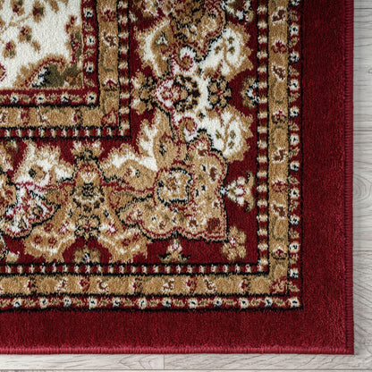 Royal 528 Red Traditional, Classic Hallway Runner