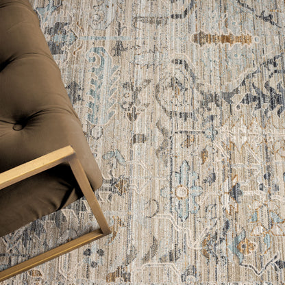 Aubrey 6755 Taupe Abstract, Traditional Rug