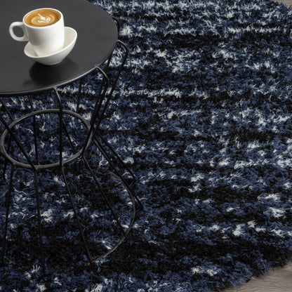 Plushy 386 Lava Shaggy Round Rug