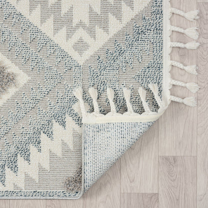 Cottage 543 Pebble Geometric Hallway Runner