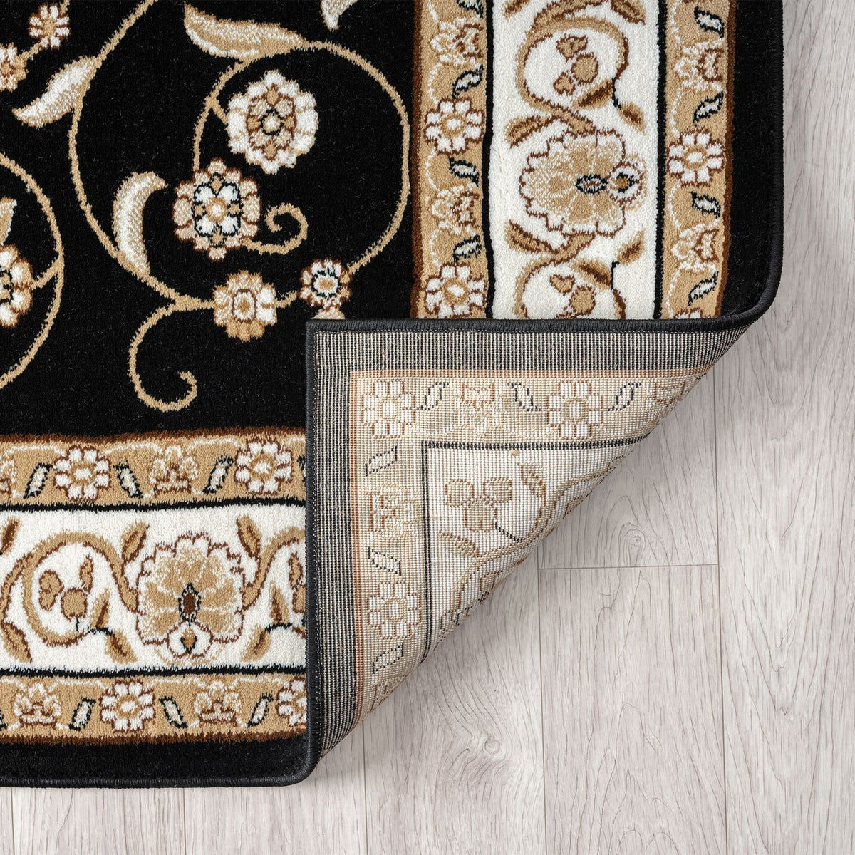Estate 512 Black Traditional, Classic Rug
