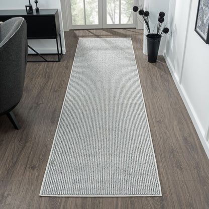 Solace 196 Steel Flatweave Hallway Runner