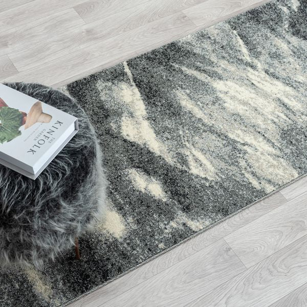 Astor 483 Ash Abstract Hallway Runner