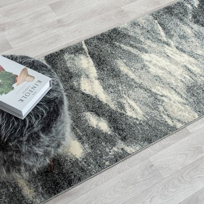 Astor 483 Ash Abstract Hallway Runner