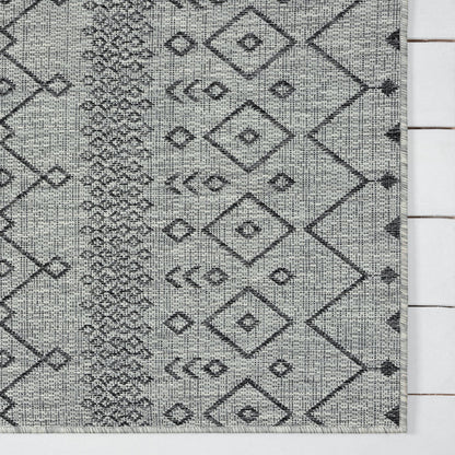 Alfresco 423 Lava Indoor Outdoor Indoor/Outdoor, Flatweave Hallway Runner