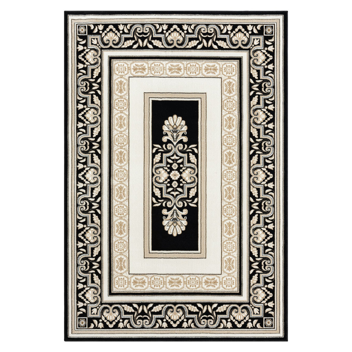 Royal 523 Black Traditional, Classic Rug