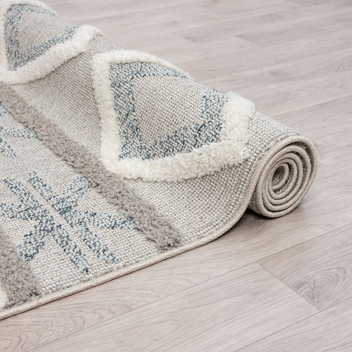 Cottage 546 Slate Geometric Rug